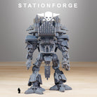 Scavenger Trident - 61cm tall warlord knight titan miniature - Grimdark wargame proxies by Station Forge