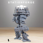 Scavenger Trident - 61cm tall warlord knight titan miniature - Grimdark wargame proxies by Station Forge