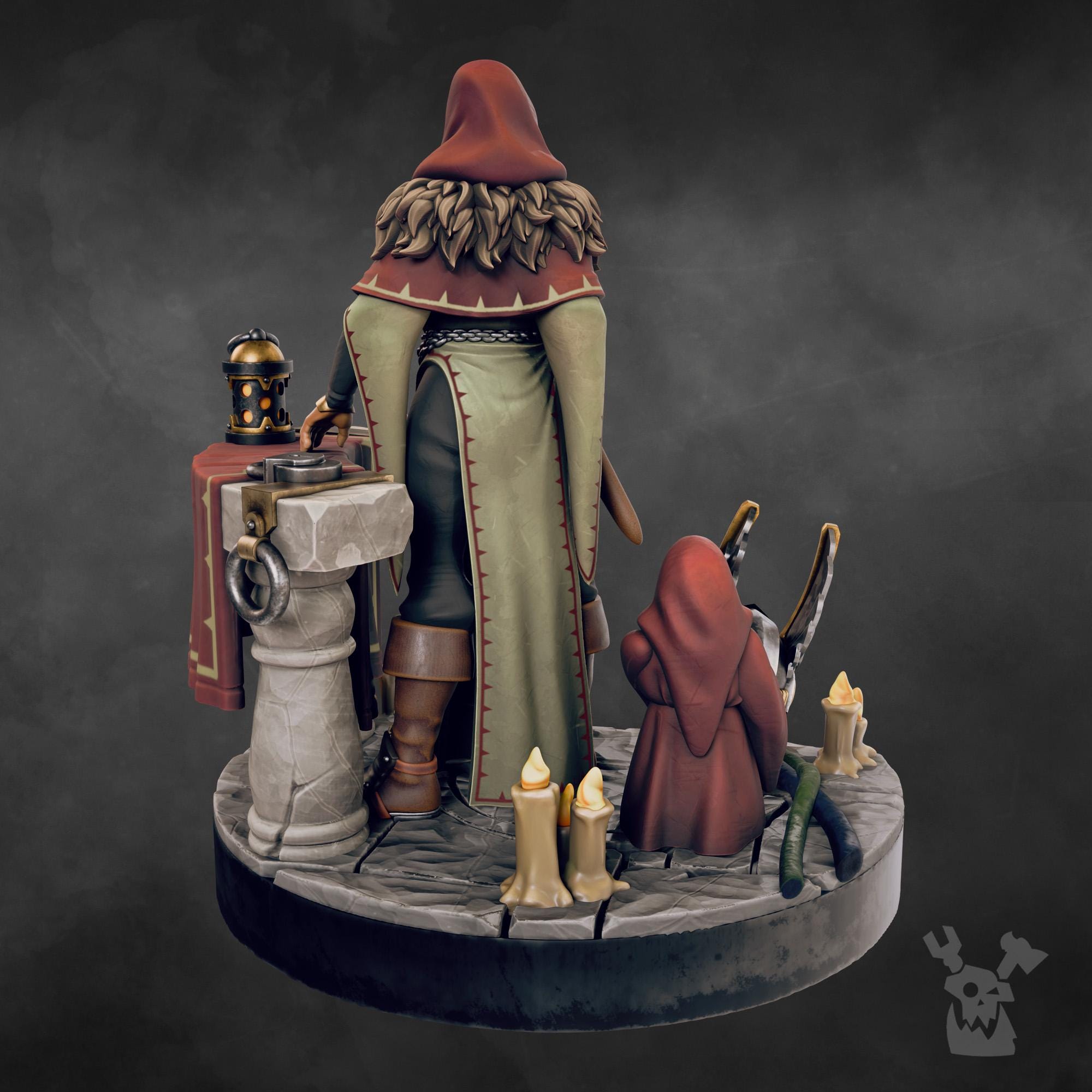 Leona the Forestborn - Female Paladin Knight - Prayer before battle - Beautiful Knight - Lioness Knight - Grimdark Miniatures and proxies by Dakkadakka