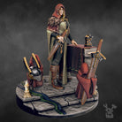 Leona the Forestborn - Female Paladin Knight - Prayer before battle - Beautiful Knight - Lioness Knight - Grimdark Miniatures and proxies by Dakkadakka