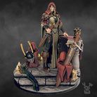Leona the Forestborn - Female Paladin Knight - Prayer before battle - Beautiful Knight - Lioness Knight - Grimdark Miniatures and proxies by Dakkadakka